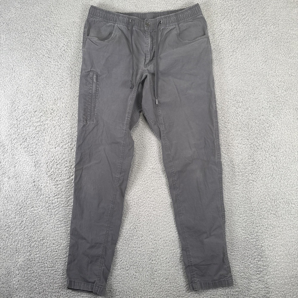 BYLT Weekender Pants Men Large‎ (34x32) Gray Drawstring Stretch Elastic Waist - Picture 3 of 11